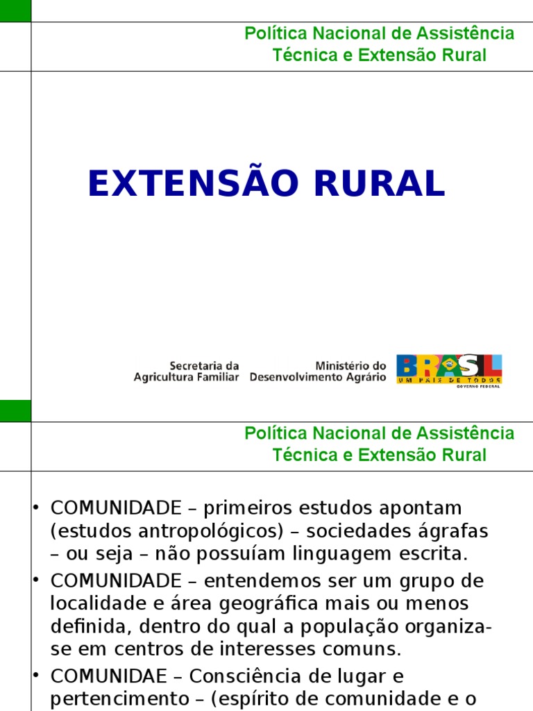 Extensão Rural | PDF | Agroecologia | Agronegócio