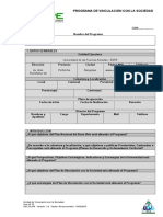 Formato Programa de Vinculación Con La Sociedad