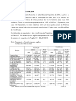 População e economia do Chile