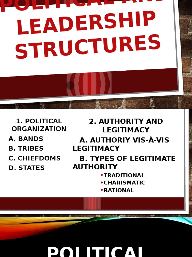 Political Leadership Structure PDF Legitimacy (Political) Nation