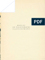 Manual de Paleografie Slavo-Română