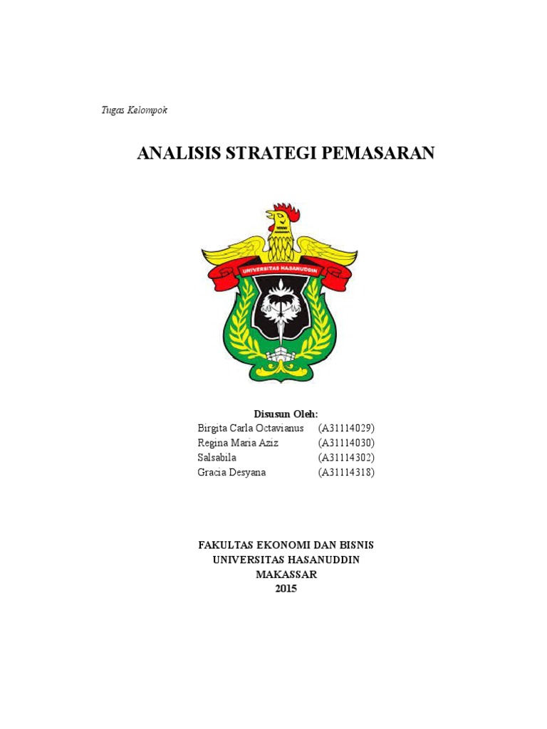 Makalah Analisis Strategi Pemasaran