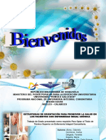 ESTRATEGIAS DE ORIENTACIÓN PARA PROMOVER LA SALUD EN LOS PACIENTES CON ENFERMEDAD RENAL CRÓNICA Defensa 2015