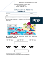 Segundo Guía N°18 Multiplicación Suma Iterada