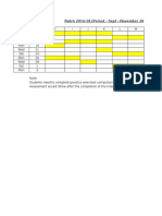 Intermediate Excel Schedule