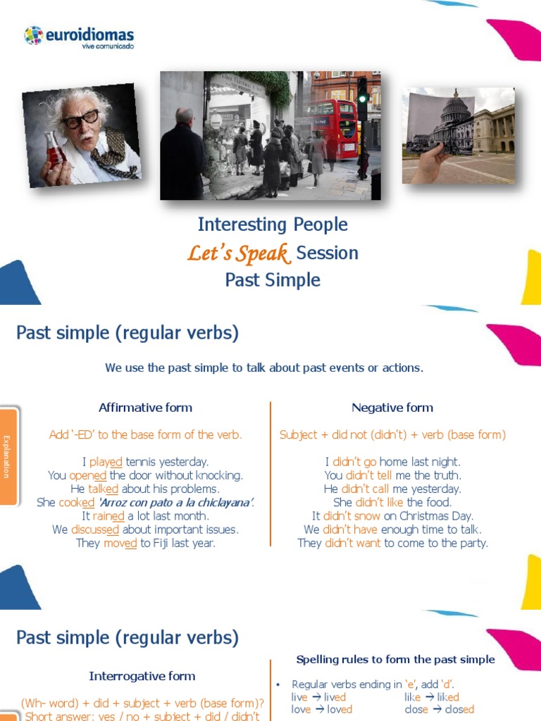 B02 - 06 - Interesting People (Past Simple) | PDF | Linguistics | Languages