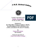 (Name of Project) : St. Paul H.S. School, Indore (M.P.)