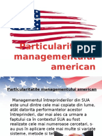 Particularitățile Managementului American