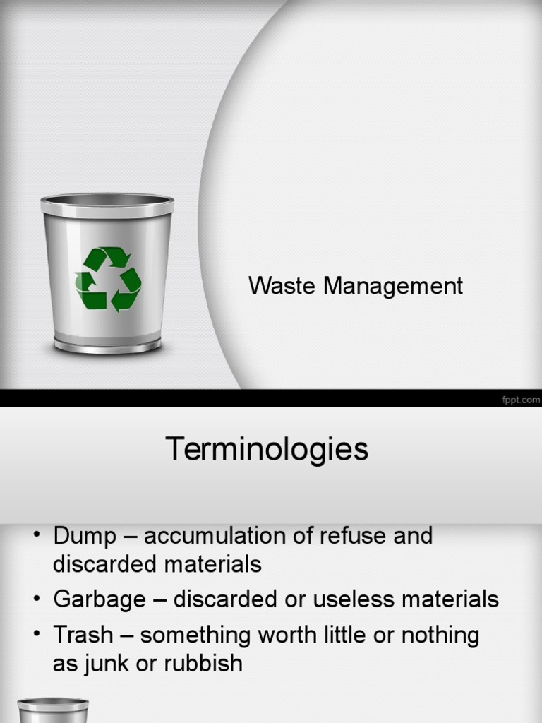 Waste Disposal PDF Municipal Solid Waste Waste