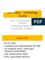 Summary - Cardiology Round