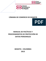 Manual de Políticas y Procedimientos de Protección de Datos Personales