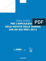 Linea Guida Per L'applicazione Delle Novità Della Norma UNI en ISO 9001-2015