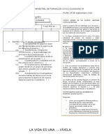 Examen Bimestral de Formación Ciudadana 3º