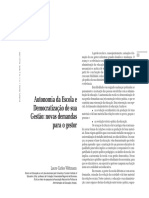 A Autonomia Da Escola e a Democratização Da Gestão Escolar (1)