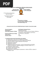 Avaliação de Estágio Supervisionado No ISCED