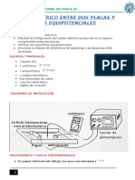 Campo Eléctrico Entre Dos Placas y Líneas Equipotenciales