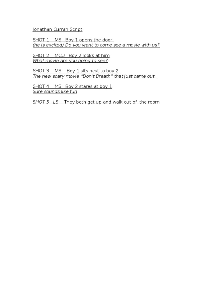Script 1 | PDF