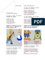 Avaliação de Ingles Comparative Superlative