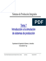 Tema 7 Introducción A La Simulación de Sistemas de Producción