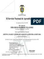 El Servicio Nacional de Aprendizaje SENA: Fernando David Jimenez Villagomez