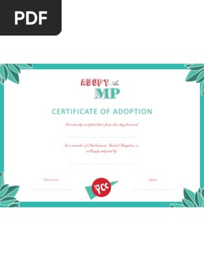 Adopt an MP Certificate