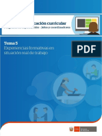 Tema 5 - Experiencias Formativas en Situacion Real de Trabajo PDF