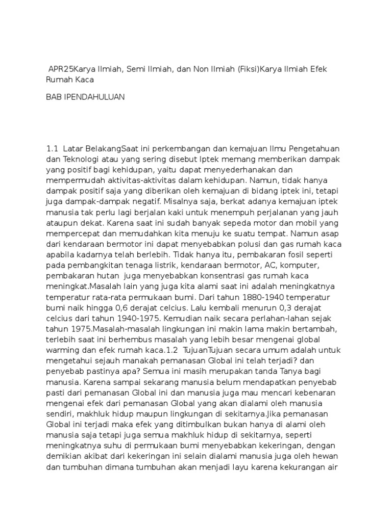 Contoh Karya Ilmiah