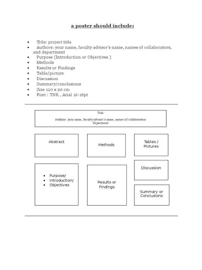 Academic Poster Template Guide | PDF | Computers