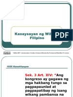 4-Kasaysayan Ng Filipino