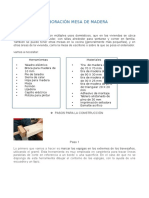 Proceso de Elaboración Mesa de Madera