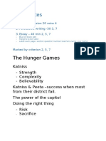 Exam Notes: The Hunger Games
