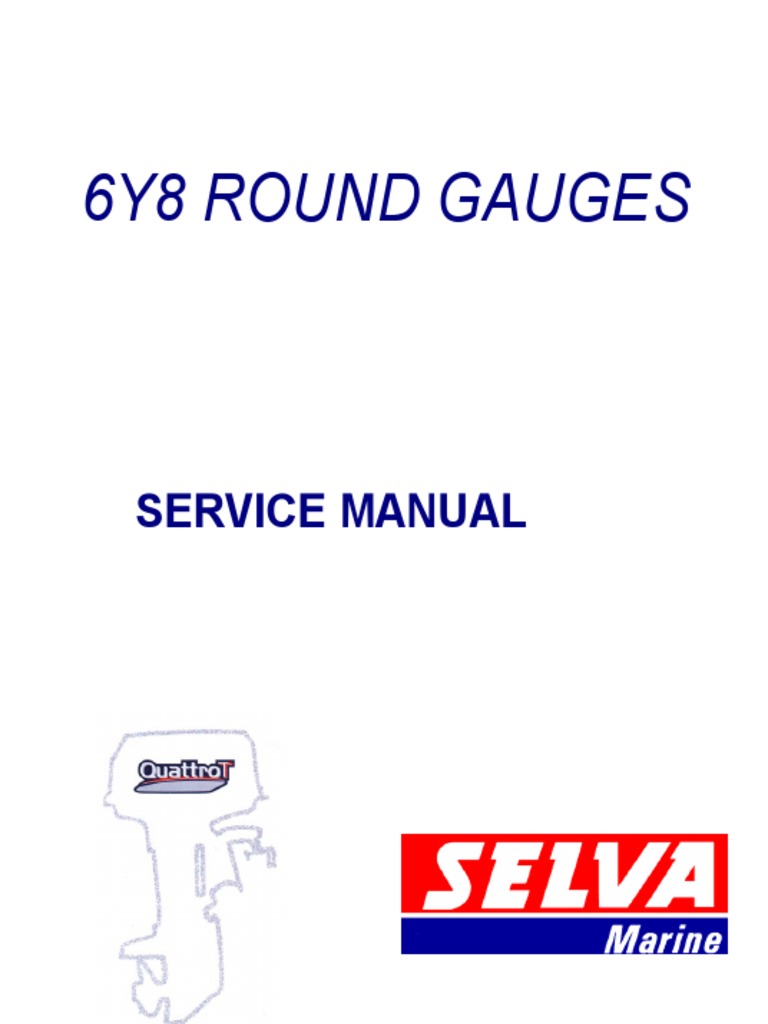Installation Manual for Yamaha 6Y8 Round Style Digital Gauges PDF