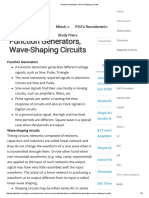 Function Generators, Wave-Shaping Circuits