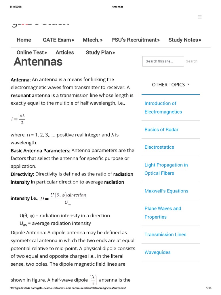 Antennas.pdf Antenna (Radio) Broadcast Engineering