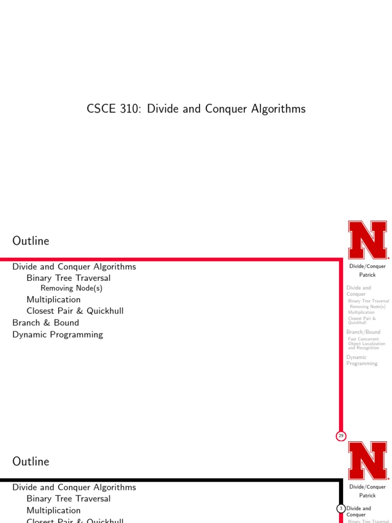 Divide and Conquer Algorithm Overview | PDF | Dynamic Programming ...