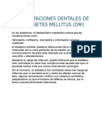 Manifestaciones Dentales de La Diabetes Mellitus