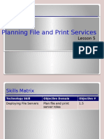 Planning File and Print Services: Lesson 5