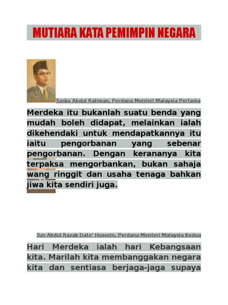 Mutiara Kata Pemimpin Pdf
