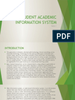 Student Academic Information System