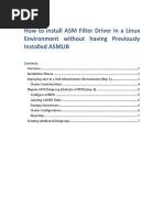 How To Install ASM Filter Driver in A Linux System Without Previously Having Installed ASMLIB