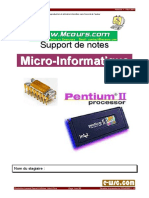 Support Notes Micro Informatique PDF