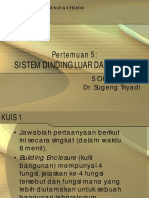 Kuliah 5 - Sistem Dinding Luar Dan Dalam PDF