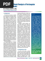 Experimental Modal Analysis of Rectangular