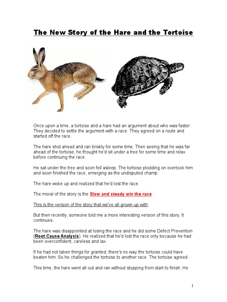 The New Story of The Hare and The Tortoise | PDF | Coca Cola | Pepsi