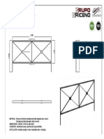 Valla sol baja acero estructura técnica