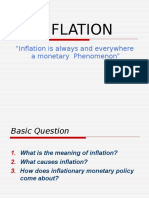 Inflation: "Inflation Is Always and Everywhere A Monetary Phenomenon"