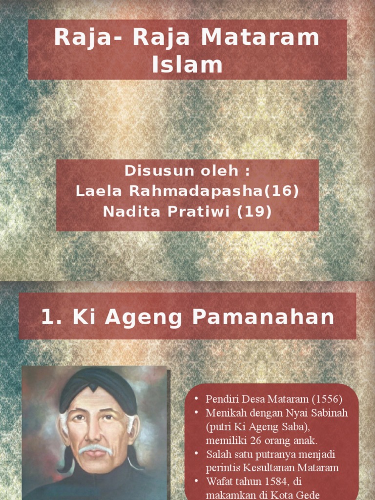 Raja Raja Mataram Islam Pdf