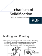 ME1130 Mechanism of Solidification