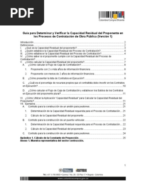 Guia Para Determinar Y Verificar La Capacidad Residual Del