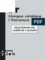 Llengua Catalana I Literatura 3r ESO Solucionari Llibre Alumne PDF